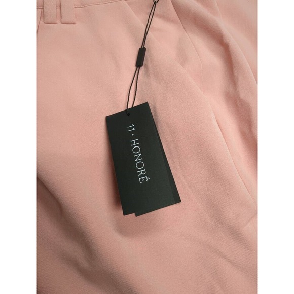 11 Honore Pants Women's Size 22 Pink Wide Leg Stretch Flat Front Pants - Picture 2 of 5